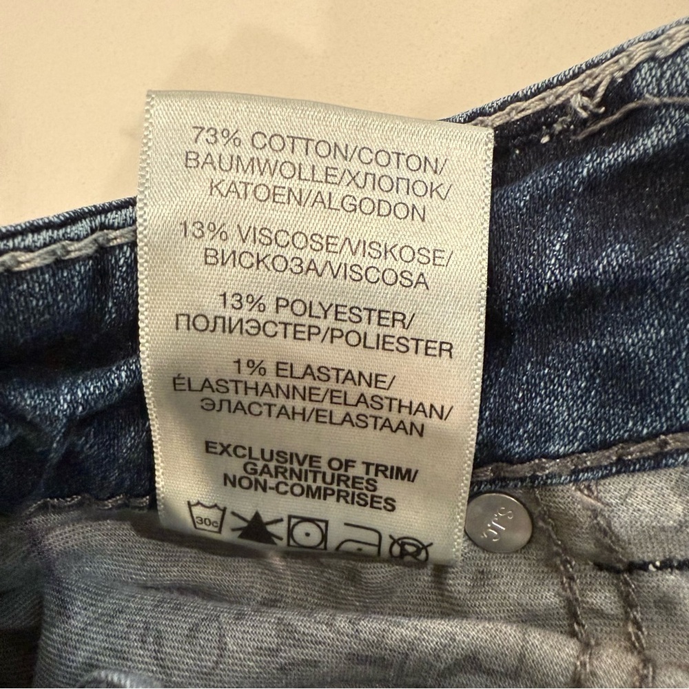 Silver Suki Mid Boot Denim Jeans Women’s W26xL31 Dark Blue Embroidered Pockets - Picture 12 of 12